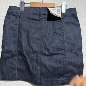 DL1961 Asra Mini Skirt Denim Blue Wash‎ High Retention Stretch Size 28